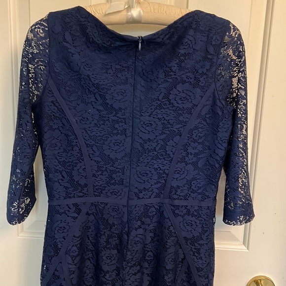 Zara Lace navy Dress, M - Picture 10 of 11
